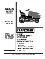 Preview for 1 page of Sears Craftsman 944.601901 Owner'S Manual