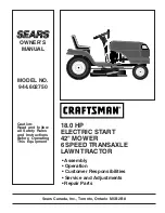 Preview for 1 page of Sears CRAFTSMAN 944.602750 Owner'S Manual