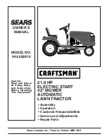 Sears Craftsman 944.602810 Owner'S Manual preview