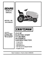 Preview for 1 page of Sears CRAFTSMAN 944.604900 Owner'S Manual