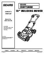 Sears CRAFTSMAN C935-352160 Owner'S Manual preview