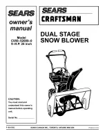 Sears Craftsman C950-52009-0 Owner'S Manual preview