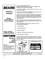 Предварительный просмотр 51 страницы Sears Craftsman C950-52009-0 Owner'S Manual