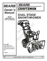 Sears Craftsman C950-52816-0 Owner'S Manual preview