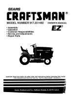 Preview for 1 page of Sears craftsman ez3 917.251492 Owner'S Manual