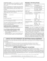 Preview for 3 page of Sears Craftsman EZ3 917.271010 Owner'S Manual