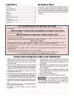 Preview for 2 page of Sears CRAFTSMAN HYDROGLASS 390.250284 Owner'S Manual