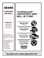 Preview for 20 page of Sears CRAFTSMAN HYDROGLASS 390.251981 Owner'S Manual