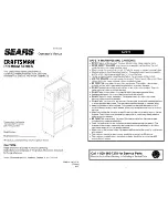 Preview for 1 page of Sears F890A5 Operator'S Manual