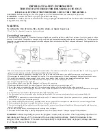 Предварительный просмотр 4 страницы Sears Free Spirit C 249 30533 1 Owner'S Manual