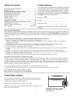 Preview for 2 page of Sears Galaxy 970-6011 Series Use & Care Manual