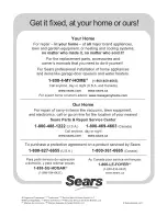 Preview for 18 page of Sears Galaxy 970-6011 Series Use & Care Manual