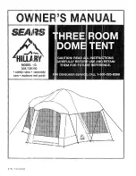 Sears Hillary 308.730980 Owner'S Manual preview