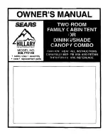Sears Hillary 308.770140 Owner'S Manual preview