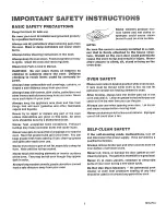 Preview for 4 page of Sears Kenmore 41329 Use, Care, Safety Manual