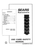 Preview for 1 page of Sears Kenmore 45540 Manual