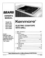 Preview for 1 page of Sears Kenmore 629.42765 Owner'S Manual