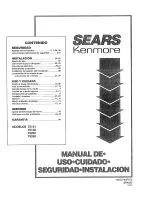 Предварительный просмотр 45 страницы Sears Kenmore 75161 Use & Care Manual