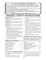 Preview for 2 page of Sears Kenmore 758.144105 Owner'S Manual