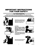 Preview for 3 page of Sears KENMORE 93331 Use, Care, Safety Manual