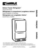 Sears Kenmore Bottom Freezer Refrigerator Use & Care Manual preview