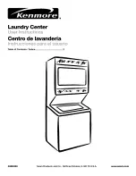 Sears Kenmore electric laundry center User Instructions preview
