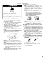 Предварительный просмотр 5 страницы Sears Kenmore electric laundry center User Instructions