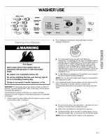 Предварительный просмотр 11 страницы Sears Kenmore wash motion Use & Care Manual