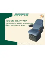 Предварительный просмотр 5 страницы Sears Seat Top 5000 Service Parts List