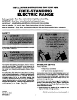 Sears SR10095 Installation Instructions предпросмотр