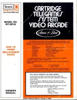 Preview for 8 page of Sears Telegames System Video Arcade 637.99743 Ownersmanual