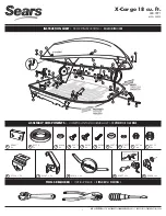 Sears X-Cargo 18 cu. ft. Instruction Sheet предпросмотр