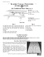 Preview for 1 page of SEASIDE CASUAL FURNITURE ENVIRO WOOD Traditional Picnic Table Assembly Instructions