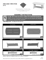 Seaside Casual Adirondack Coffee Table Assembly Instructions preview