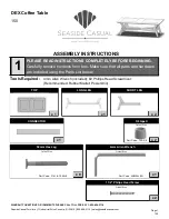 Seaside Casual DEX 150 Assembly Instructions preview