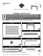 Seaside Casual DEX Ottoman 146 Assembly Instructions preview