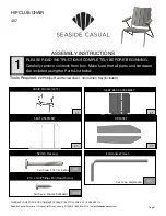 Seaside Casual HIP CLUB CHAIR 407 Assembly Instructions preview