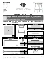 Preview for 1 page of Seaside Casual MAD 271 Assembly Instructions