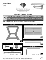 Seaside Casual SYM 224 Assembly Instructions preview