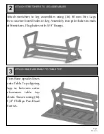 Предварительный просмотр 2 страницы Seaside Casual SYM 224 Assembly Instructions