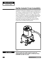 Предварительный просмотр 8 страницы Seastar Solutions Autopilot Pump Operating Instructions Manual