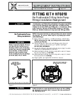 Предварительный просмотр 2 страницы Seastar Solutions HF6010 Supplement Instructions