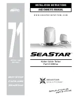 Seastar Solutions HO61 Series Installation Instructions Manual preview