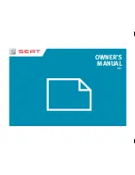 Seat Mii 2014 Owner'S Manual preview