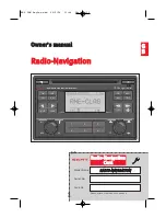 Preview for 2 page of Seat Radio-Navigation Owner'S Manual