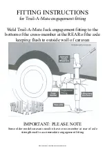 Предварительный просмотр 5 страницы Seatra TRAIL-A-MATE Owner'S Manual