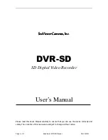 SeaViewer DVR-SD User Manual preview