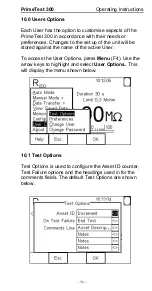 Предварительный просмотр 36 страницы SEAWARD Electronic Primetest 300 Operating Instructions Manual