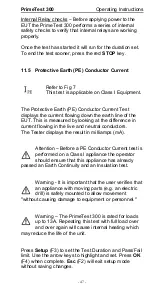 Предварительный просмотр 47 страницы SEAWARD Electronic Primetest 300 Operating Instructions Manual