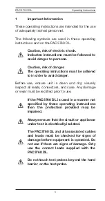 Preview for 7 page of Seaward 403A912 Operating Instructions Manual